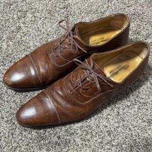 Santoni Men's Italian  Darian Leather Oxfords